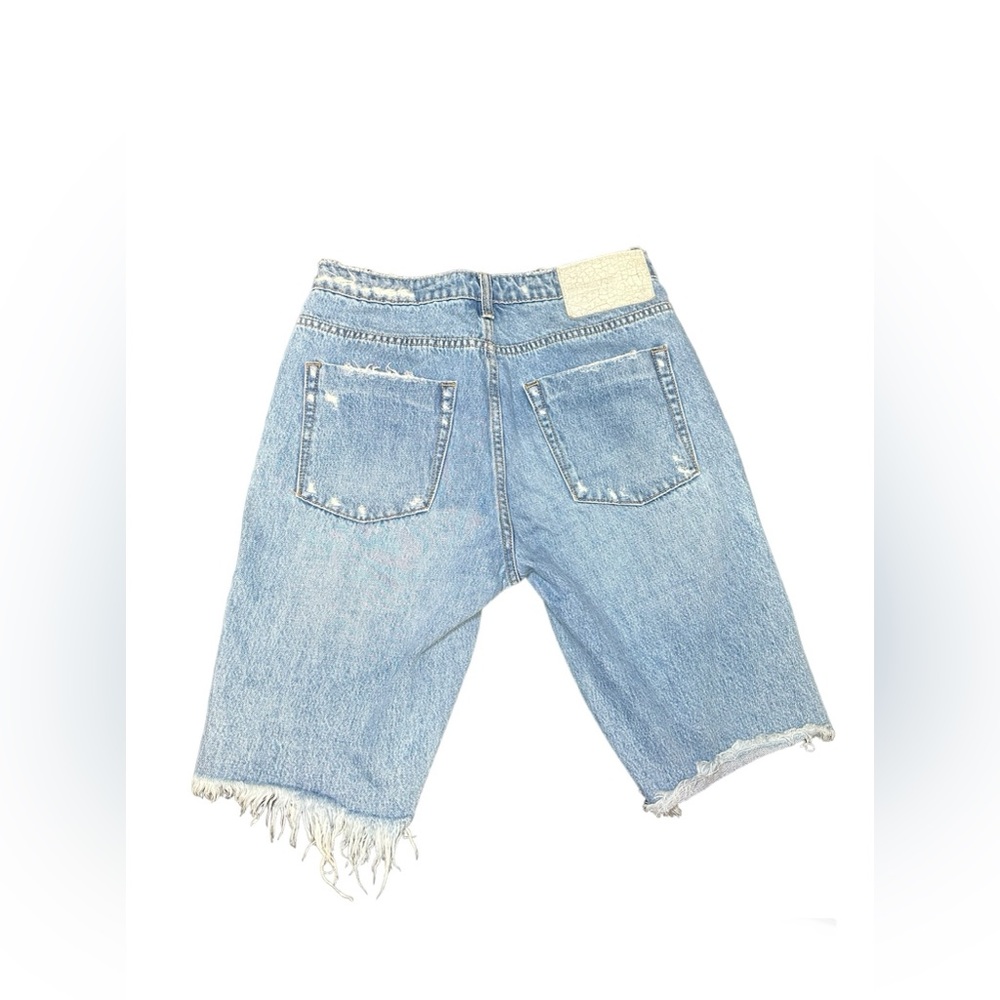 Women’s One Teaspoon Cutoff Trucker Shorts Size 28 - Picture 2 of 12